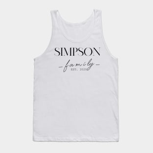 Simpson Family EST. 2020, Surname, Simpson Tank Top